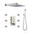 3 Functions 12" Wall Mount Thermostatic Shower System-119149787