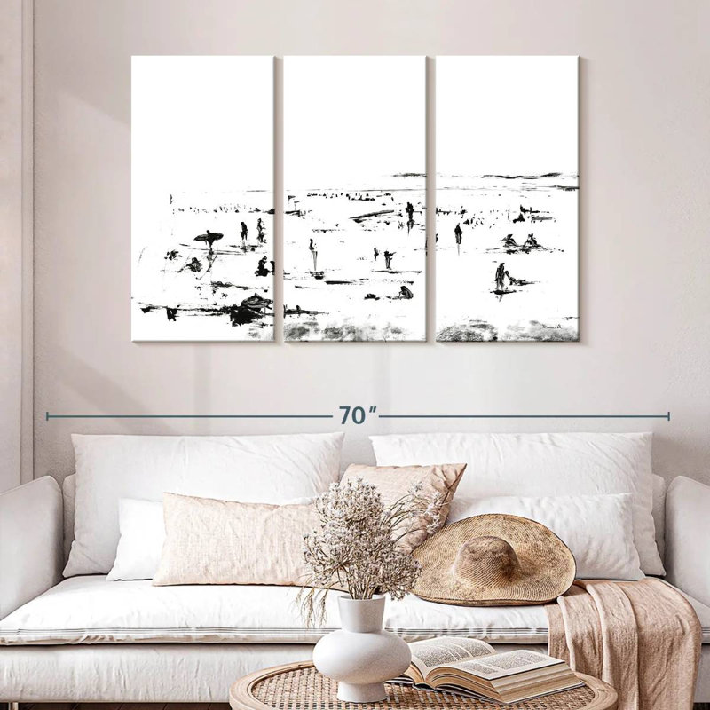 Avery Beach People, 24" H x 38" W