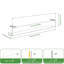 14.5cm H x 68cm W Acrylic Bookcase