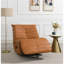 Fauteuil inclinable et oscillant en cuir synthétique Talmon-831946036
