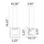 Zigrina 1 - Light LED Armed Sconce