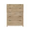 Commode en bois massif à 5 tiroirs Keenyah