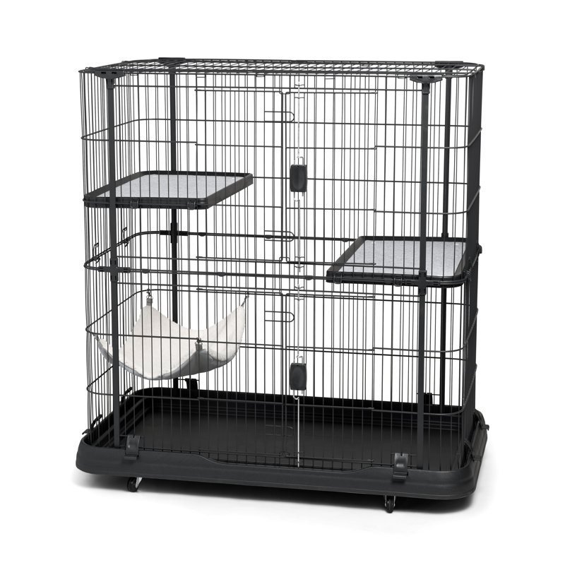 Cage à chat avec hamacs Elmo, H 44,875 po x l 25,25 po x L 43,25 po