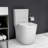 Small Compact One Piece Toilet Dual Flush,23 inch Short Depth for Tiny Bathroom