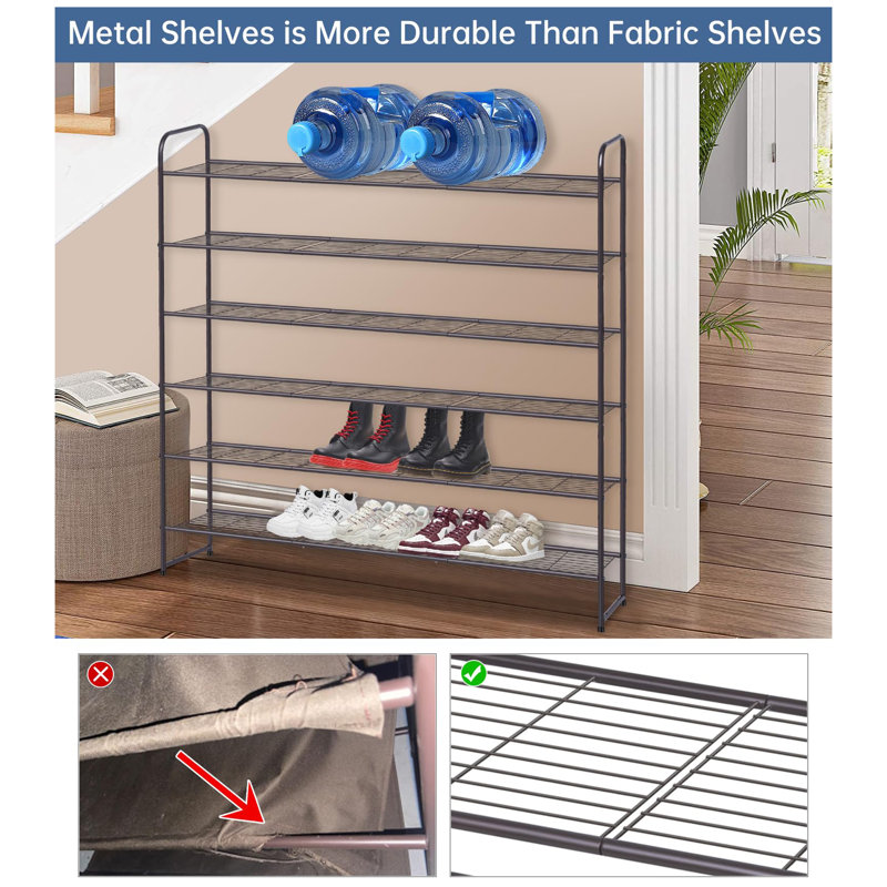 42 Pair Shoe Rack, Brown