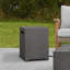 AEGEAN 20"H Square Metal Propane Tank Cover and Side Table by Real Flame-1492658449