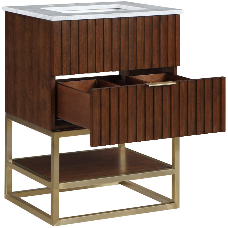 Meuble-lavabo Kleier, Noyer