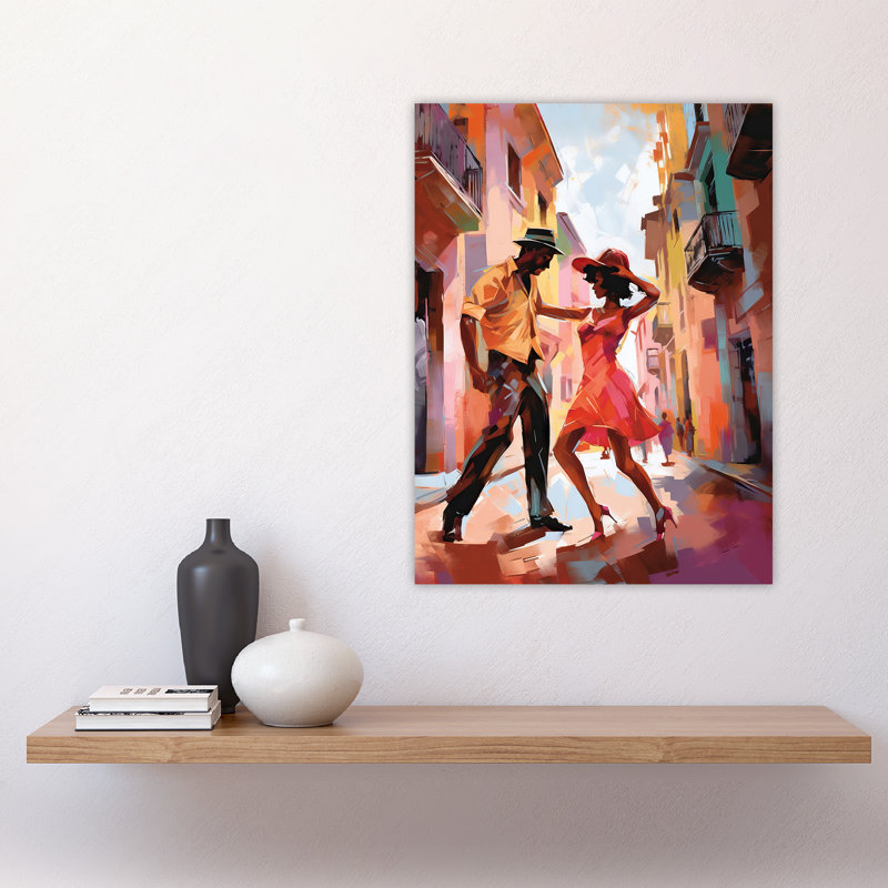 Wall Art Print Salsa Street Dance Mambo Dancing Painting Rhythm Body Energy Theatre Arts Artwork Poster
