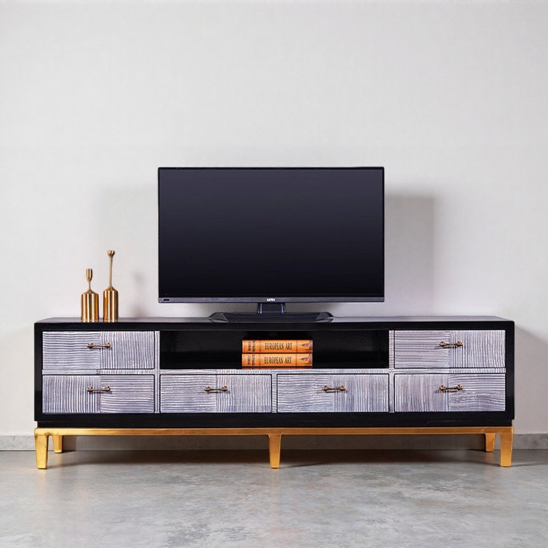 Meuble télé Modern Creative, H 21,65 po x L 78,74 po x l 15,75 po