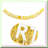 Gold Circle Garland 52ft 4 Pack