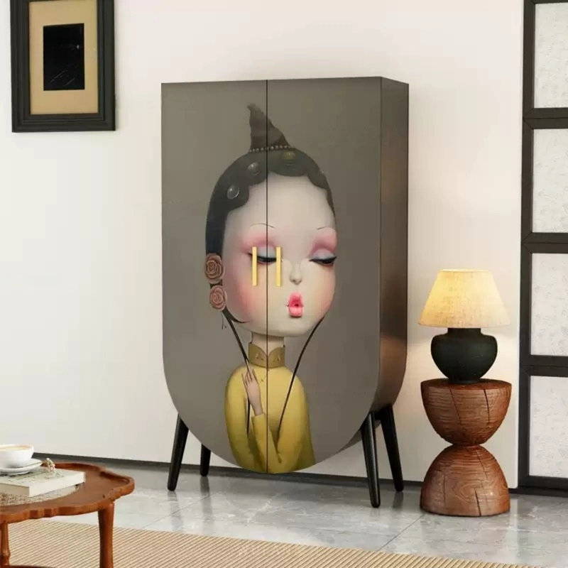 Armoire moderne minimaliste à deux portes