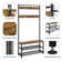 Keiveon 73” H Metal Hall Tree with Shoe Storage & Bench & Movable Hooks