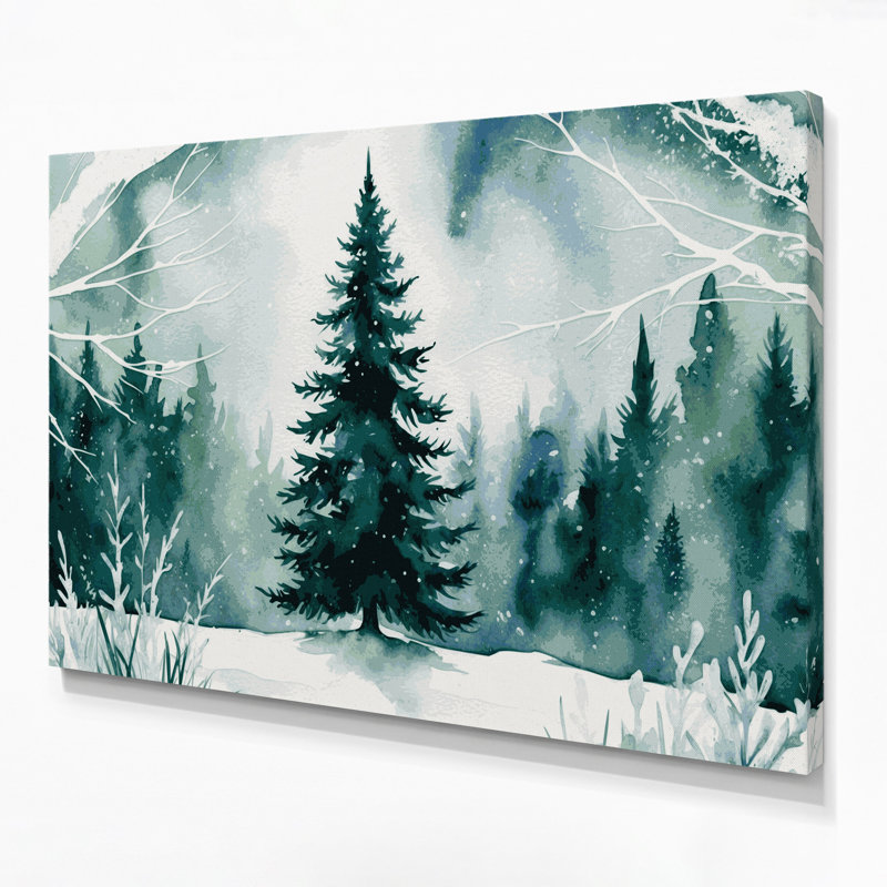 Art mural sur toile de Noël, H 11 po x l 14 po