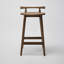 Madeira Upholstered Stool with Solid Wood Frame-1875086760