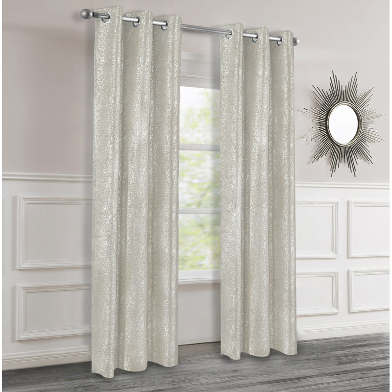 Thermal Insulated Blackout Curtains Bedroom Window Curtain Panels Living RoomBlackout, Shimmering Sand, 38'' W x 84'' L