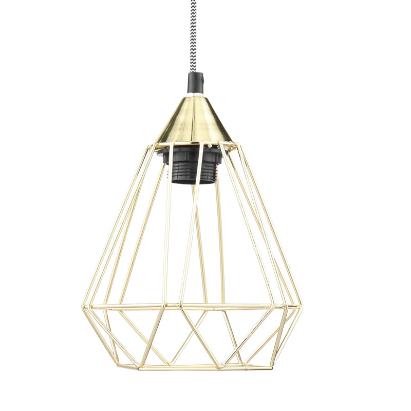 1 - Light Geometric Pendant, Brass