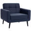 Fauteuil d'appoint rembourré surdimensionné de 38 po de large au design moderne en similicuir-1248652300