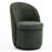 Upholstered Swivel Dining Chair, Boucle Fabric Barrel Kitchen Chair, Wingback Side Chair, Vanity Chair-513384088