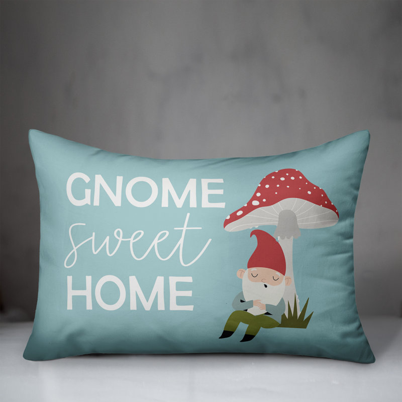  Gnome Sweet Home Rectangular Pillow Cover & Insert