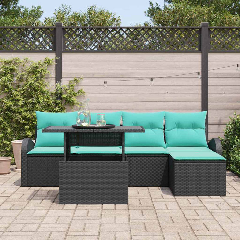 Ensemble de canapé de jardin avec coussin 6 pièces vidaXL