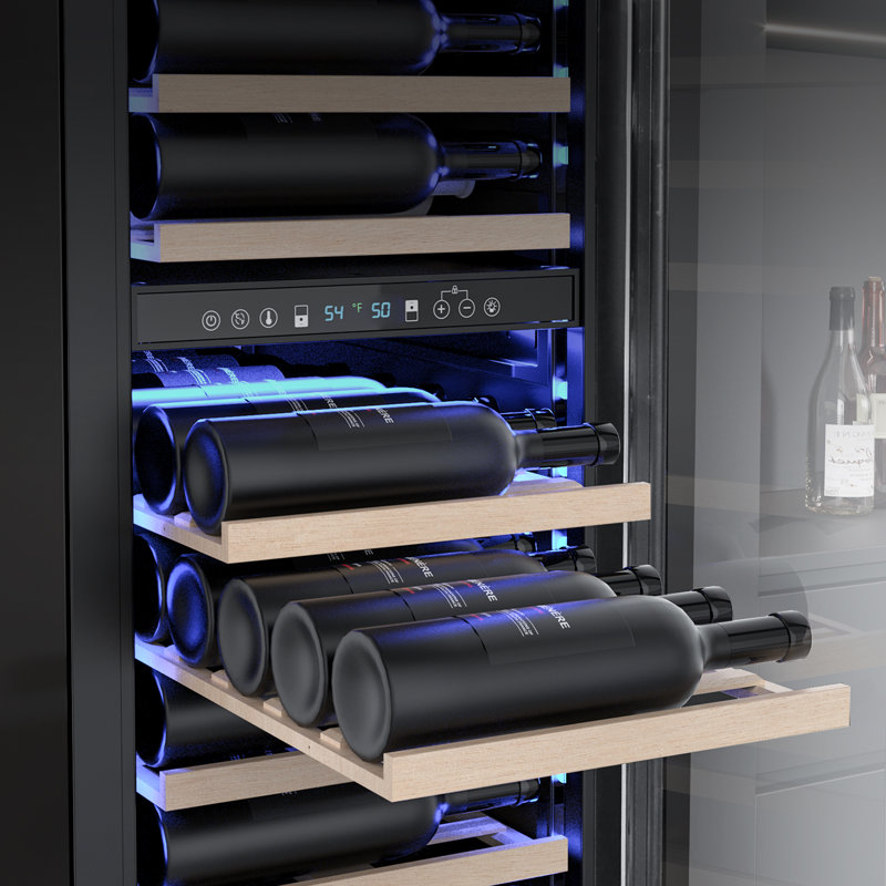 18" 111 Bottles Dual Zone  Built-in/Freestanding Wine and Beverage Refrigerator