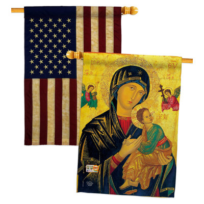 Drapeau de maison en polyester 40 x 28 po à 2 côtés