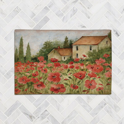 Tuscan Landscape Chenille Indoor Rug