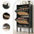 Flip-Door Shoe Cabinet With Charging Station-872399452