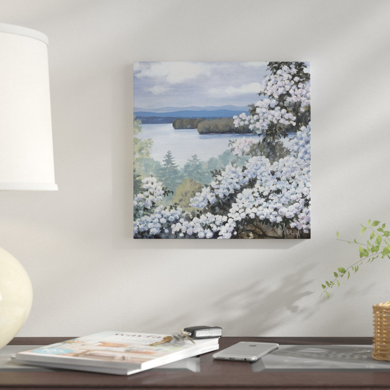 « water base i », impression sur toile, H 12 po x l 12 po x P 0,75 po, Toile tendue, Pas de tapis