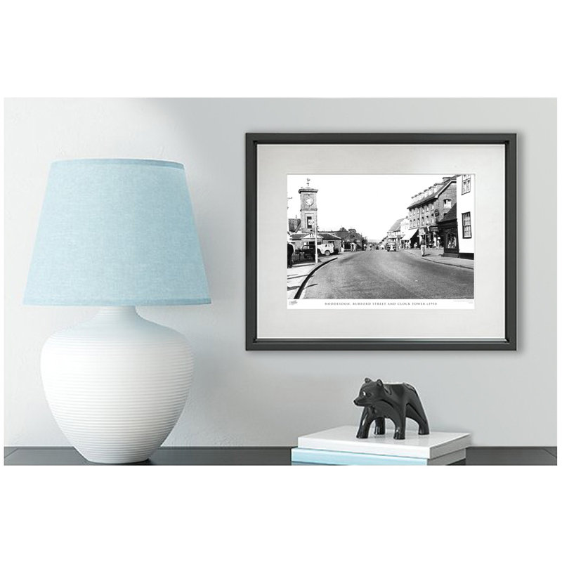 Hoddesdon, Burford Street And Clock Tower C1950 by Francis Frith - Single Picture Frame Print, 28cm H x 36cm W x 2.3cm D
