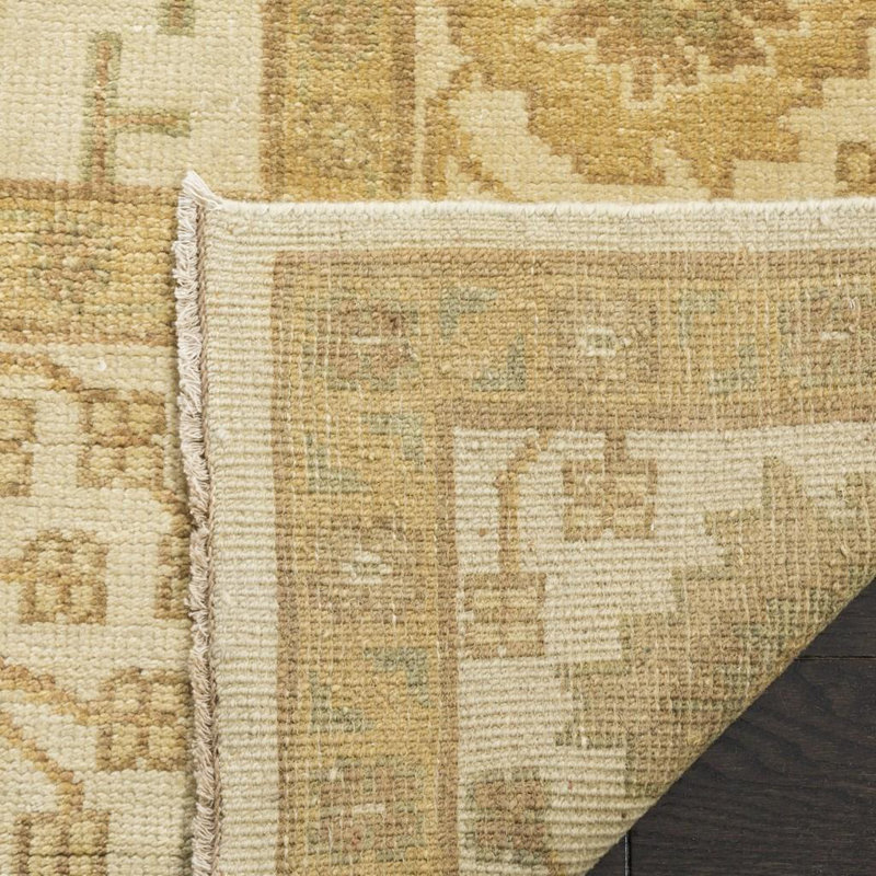 Tapis oriental en laine noué à la main Oushak, Rectangle 10 pi x 14 pi