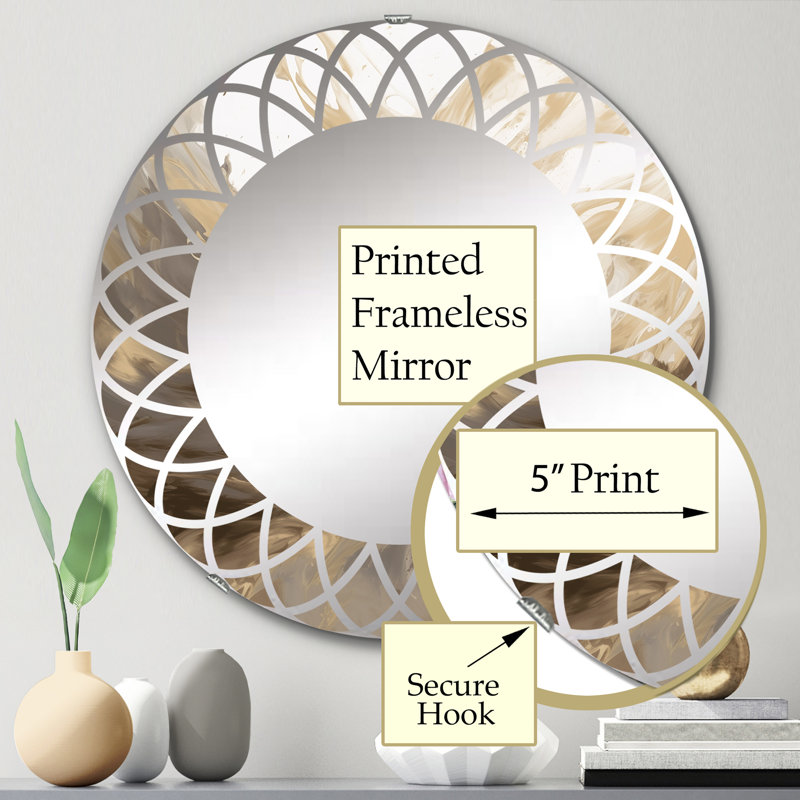 Miroir mural Borodino, 24 po x 24 po