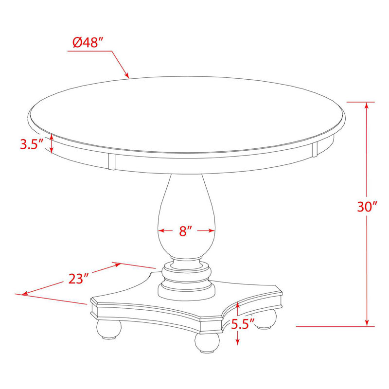  Table de salle à manger 5 pièces avec 4 chaises Parson et dossier en treillis