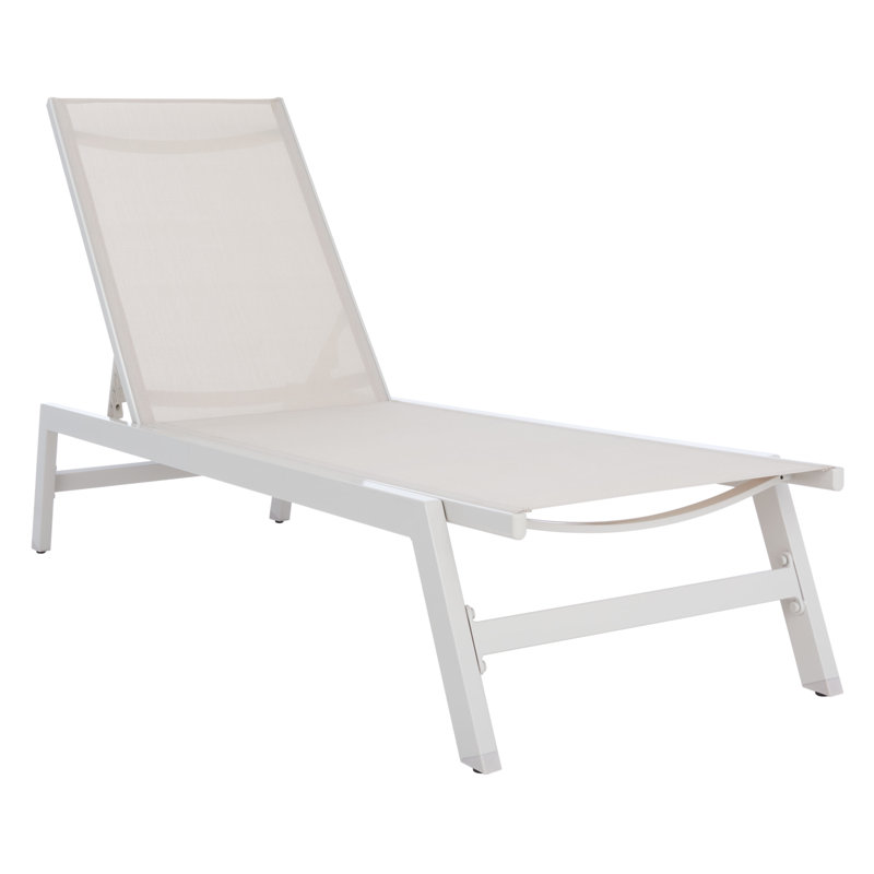 Caela Outdoor Chaise Sunlounger, Beige