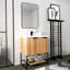 Meuble-lavabo autoportant de 30 pouces avec lavabo en résine, 30 x 18, (W99951318)