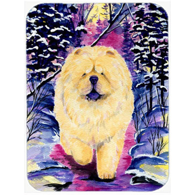 Chow Chow Purple/Black Glass Cutting Board