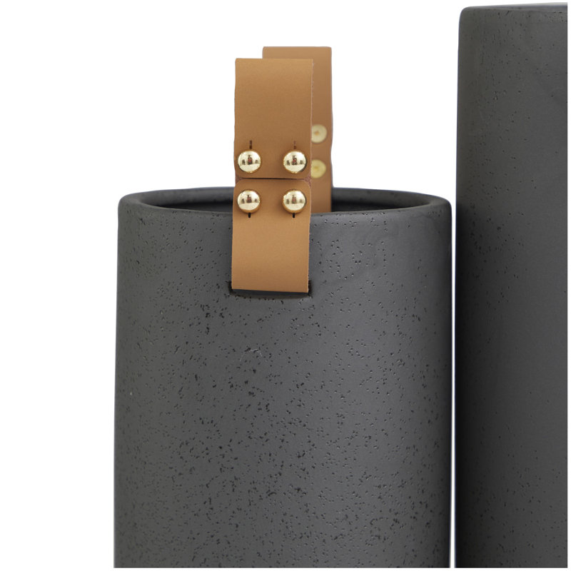 Hindley Stoneware Table Vase, Black