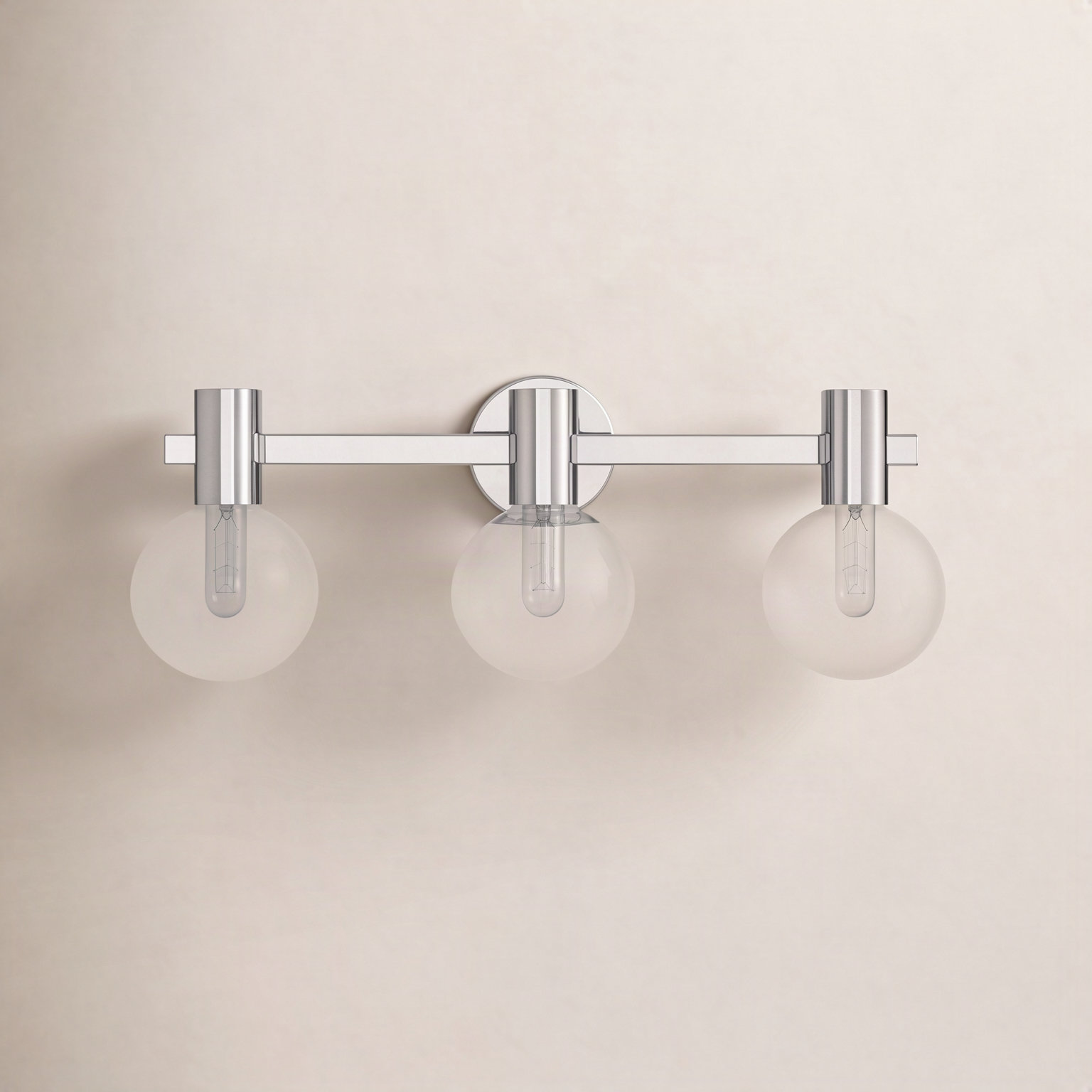 Roelf 3-Light Bath Sconce, Chrome