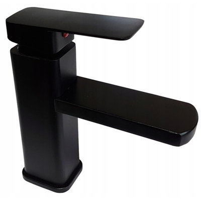 Stm Cubic Bathroom Faucet Black Wt3017