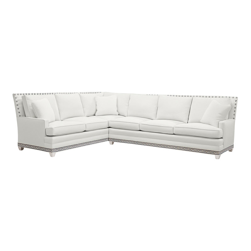 American Bungalow 2-Piece Riverside L- Sectional, Kempsey Sheepskin, Casa Blanca, Yes