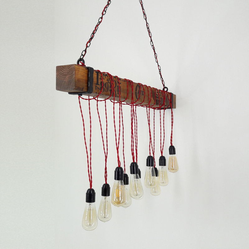 Lustre unique à 10 lumières Leyva
