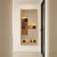 Miroir moderne pleine longueur de 70 po x 31 po avec cadre d'aspect bois ps, verre incassable, montage mural ou incliné-888870255