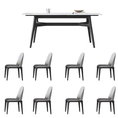 Ensemble de chaises de table Modern White