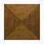 Table basse carrée en bois brun noyer