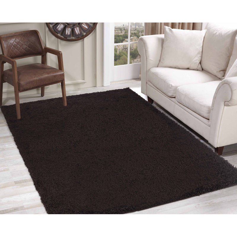 Esterly Brown Area Rug, Rectangle 60 x 110cm