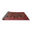 Tapis traditionnel rouge / noir Faer-1408599312