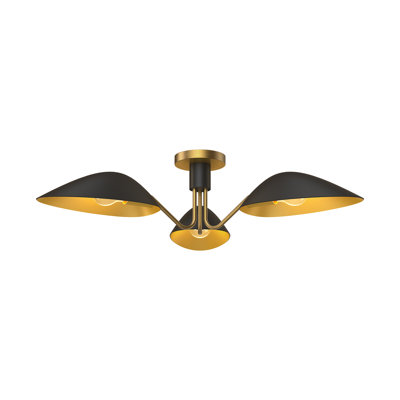 Raelle 3 Light Semi Flush Mount