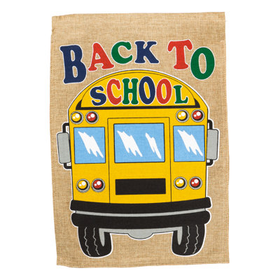 Double Sided 18 in. H x 12.5 in. W Burlap Garden flag