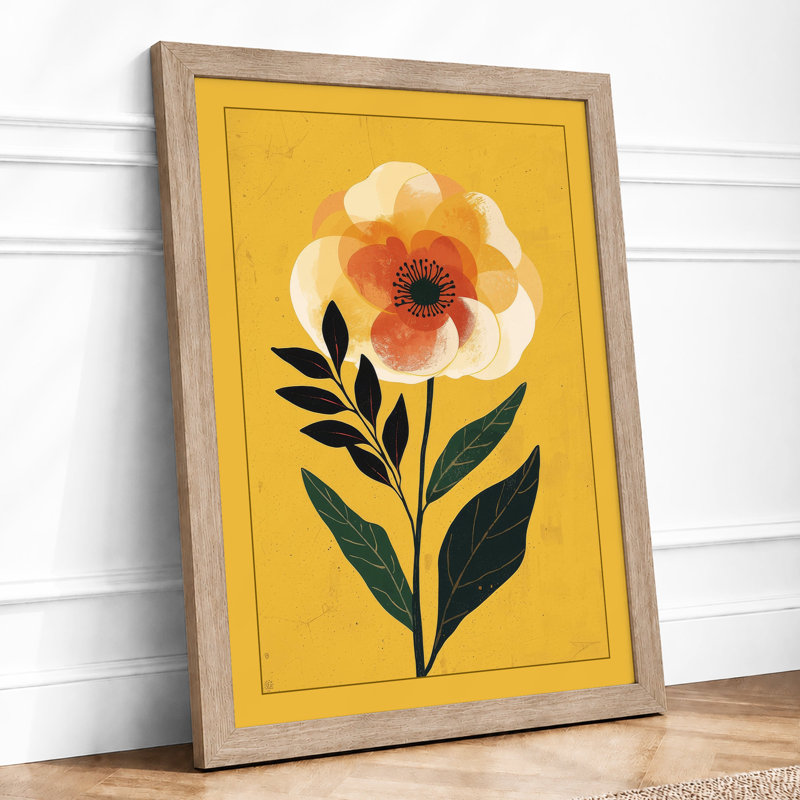 Centered Bloom Botanical - Print, Oak, A4 - 29.7 x 21.0 cm