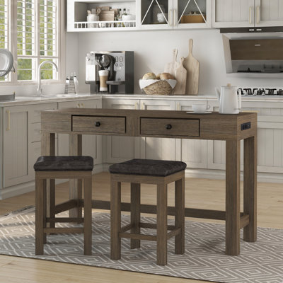 3-Piece Counter Dining Table Set
